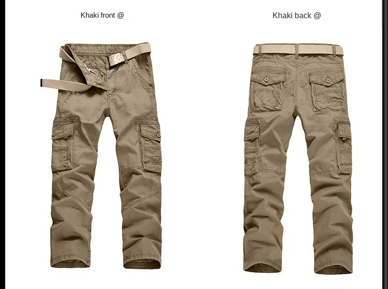 Work Khaki Tactical Pants Men Military Jogger