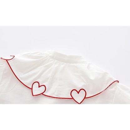 Girls Long Sleeve Loving Heart Shirt