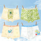 4PCS Mesh Breathable Boy Comfort Antibacterial Cartoon  Underwear