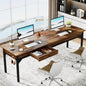 Double Long Desk with 2 Drawers, Office Table