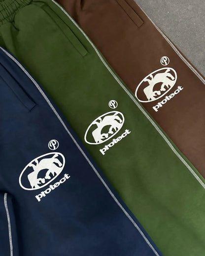 Man Long Pants Cargo Streetwear Joggers