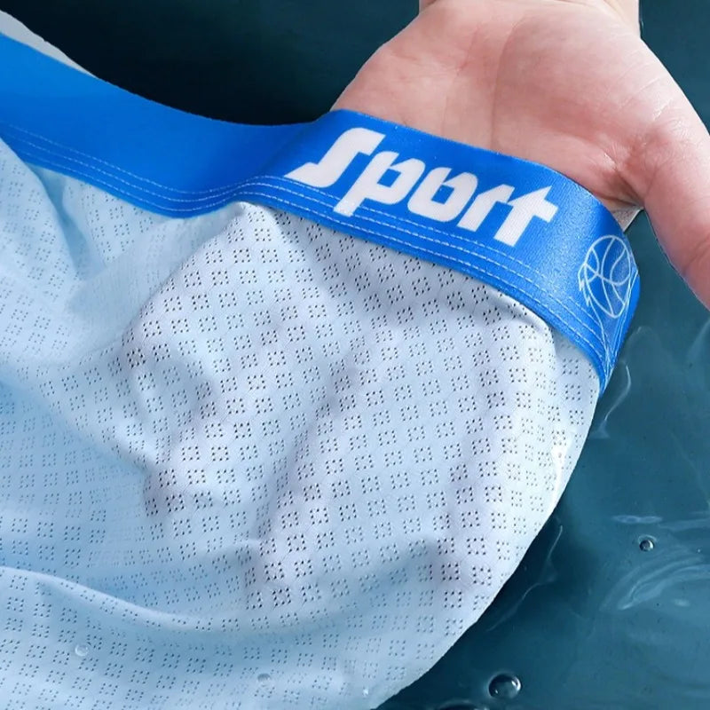 4PCS Teens Boys Mesh Breathable Comfort Antibacterial Underwear