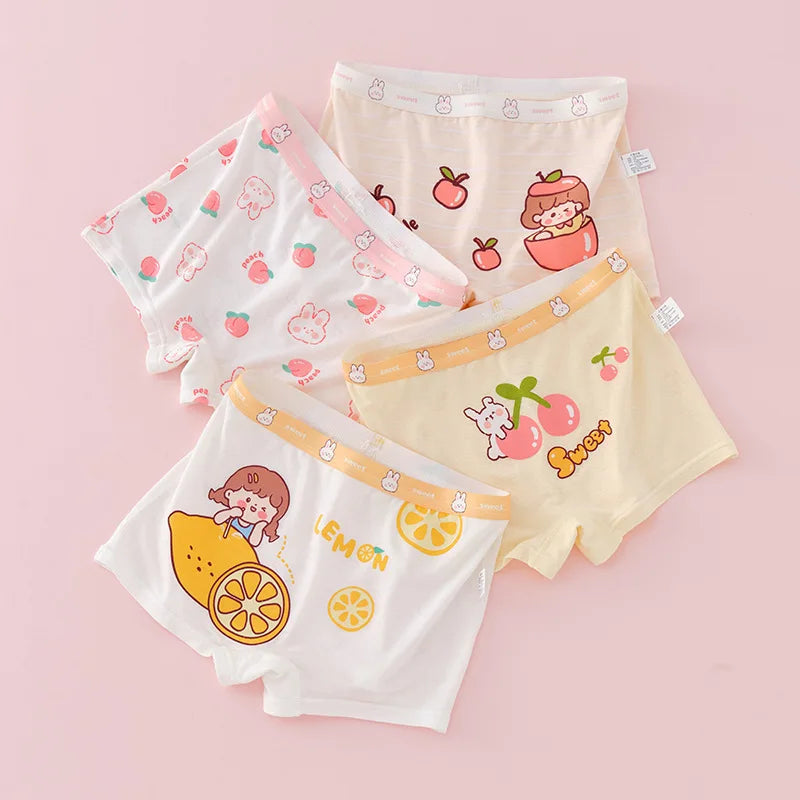 Girl Cotton Briefs Boxers Breathable Comfortable
