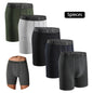 5pc Mid-Long Cotton Brand Boxer Shorts Men