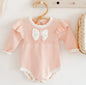 Baby Girls Knitting Romper Red Fashion