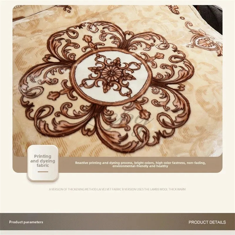 European Style Warm Raschel Blanket Weighted Comforter