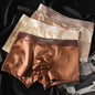3Pcs Mens Luxury Ice Silk Satin Underwear Breathable Boxer