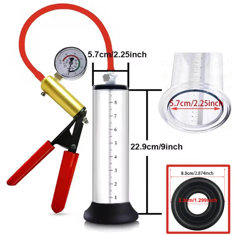 Acrylic Penis Enlarger Pump Sex Toy Men