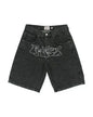 Men Woman Rhinestone Sequin Denim Shorts