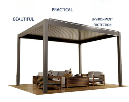 Aluminum Louvered Sunroof Pergola Roof Canopy