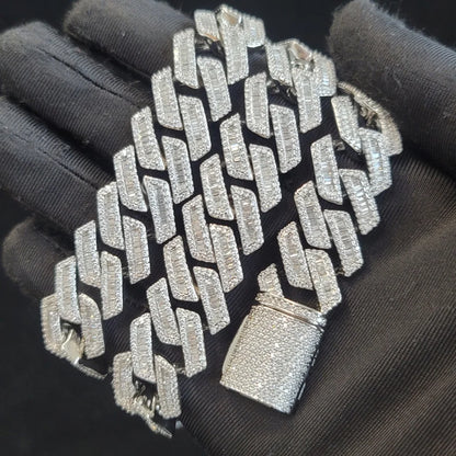 Fashion Square Design Cuban Link Chain Mens