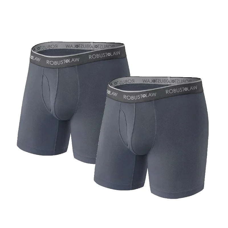 2 Pack Men's Ball Pouch Support Boxer Briefs