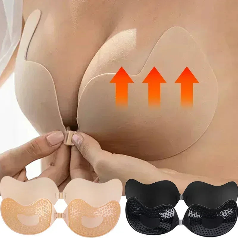 Invisible Push Up Bra for Women Backless Strapless