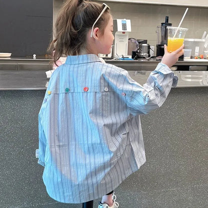 Stylish Lightweight Long Sleeve Tween Girls Shirt