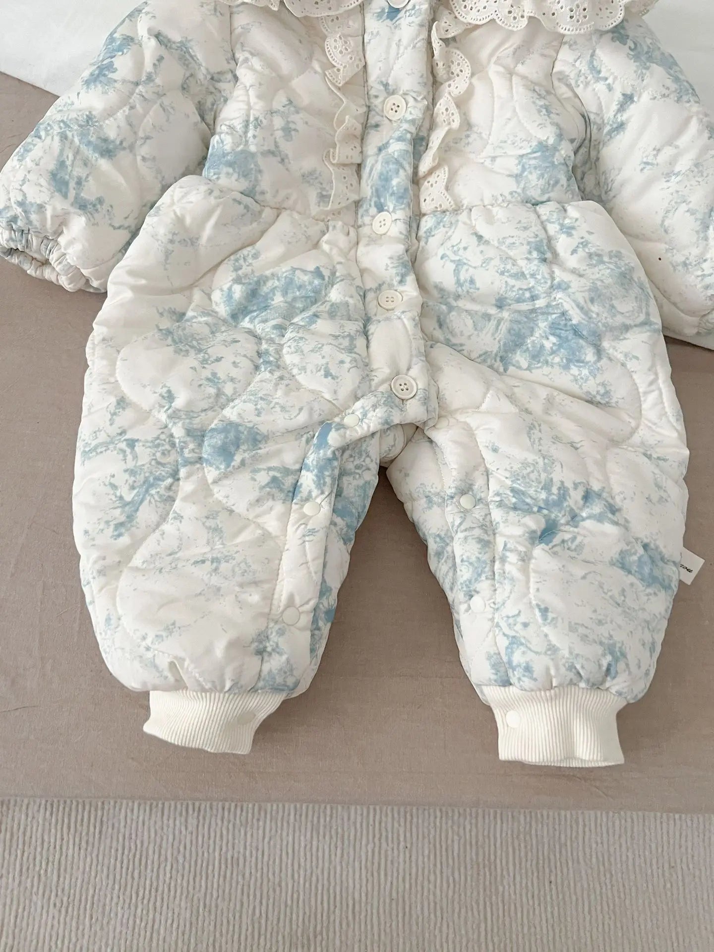 Infant Baby Girls Long Sleeve Cotton Jumpsuit