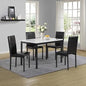 5-Piece  Metal Laminated Marble-Look Top