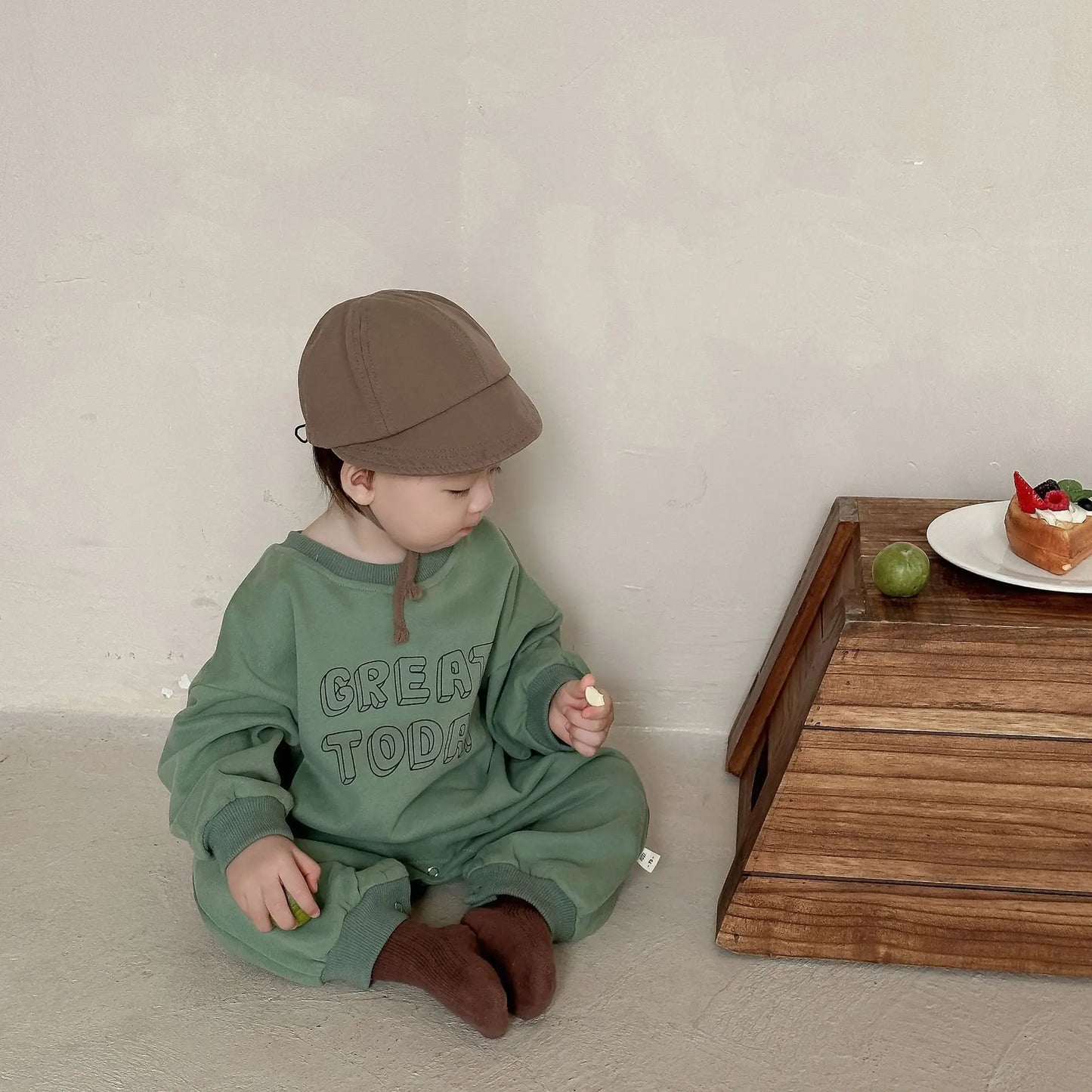 Infant Boy Long Sleeve Casual Jumpsuit