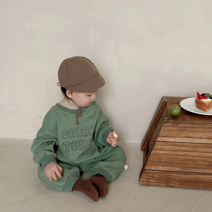 Infant Boy Long Sleeve Casual Jumpsuit