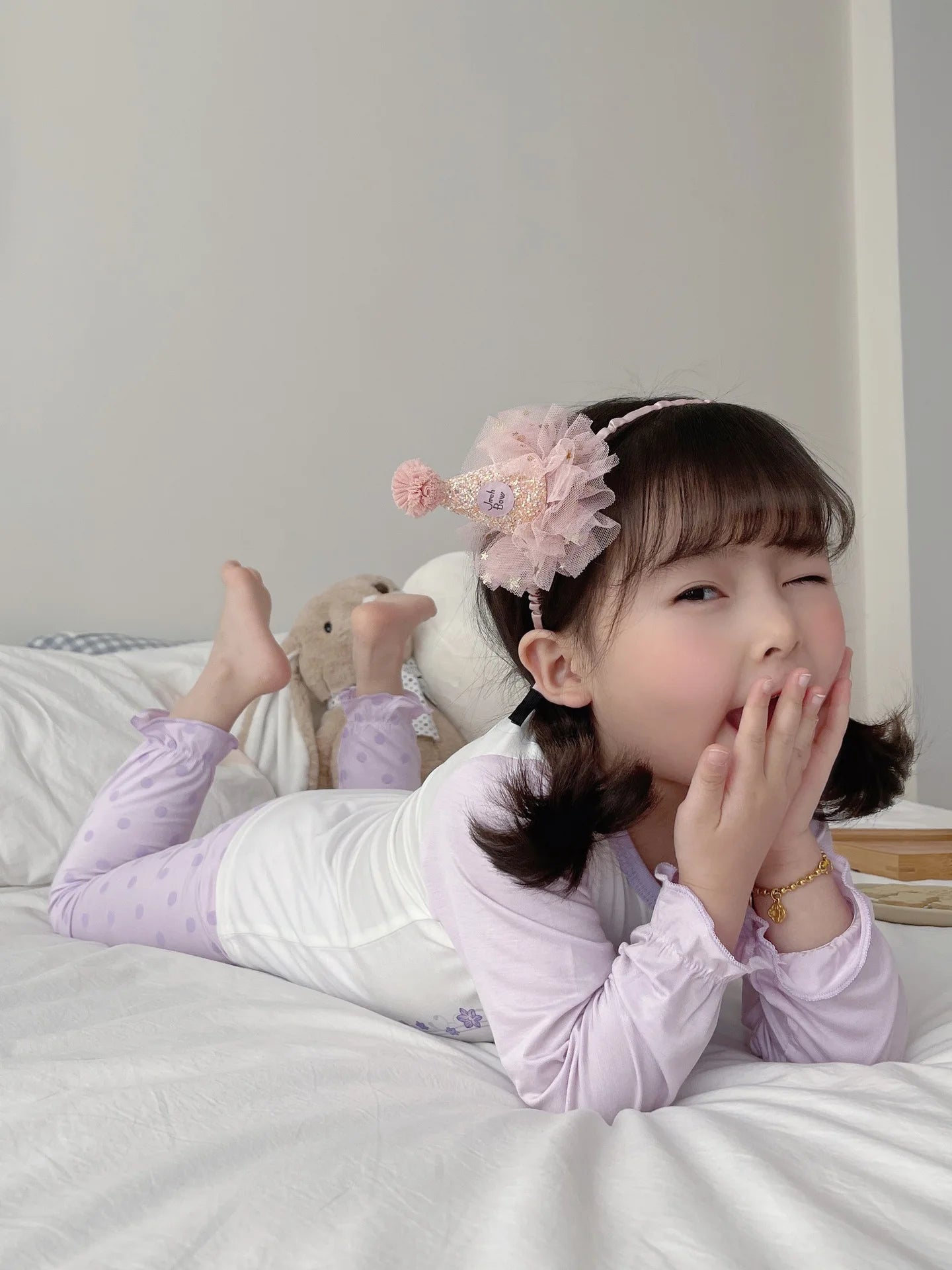 2 Pcs Girls Rapunzel Sleepwear Cartoon Pajamas