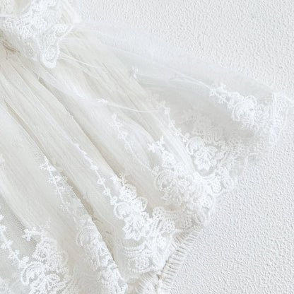 Sweet Baby Girls Embroider Rompers Sleeveless Rompers