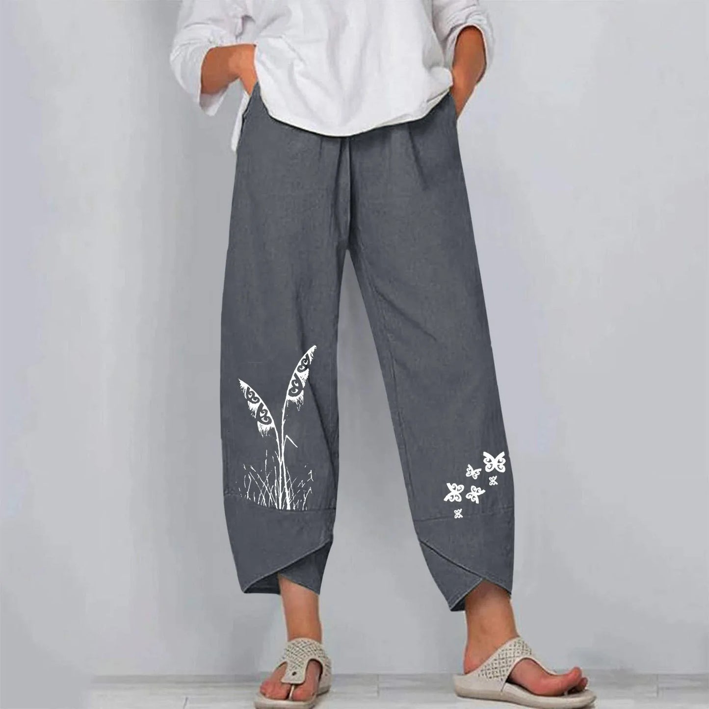 Women Sweatpants Joggers Women Cotton Linen Casual