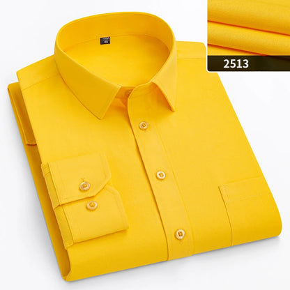 double collor Full shirts for men plus size