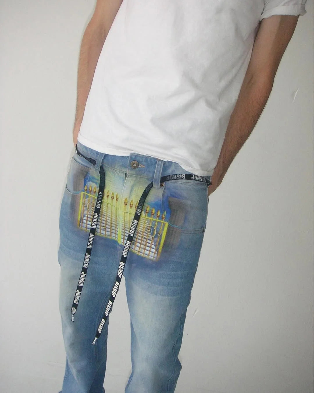 High Waist Street Unisex Fashion Printed Casual Jeans