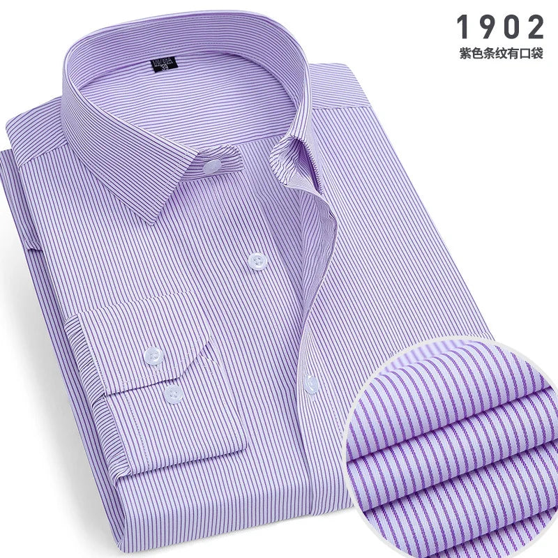 Mens Long-sleeved Non-ironing Anti-wrinkle Shirts