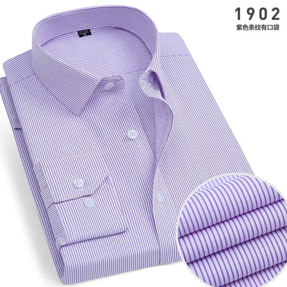 Mens Long-sleeved Non-ironing Anti-wrinkle Shirts