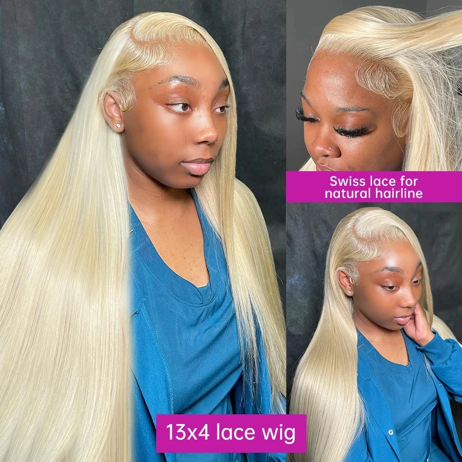 Honey Blonde Lace Frontal Human Hair Wigs
