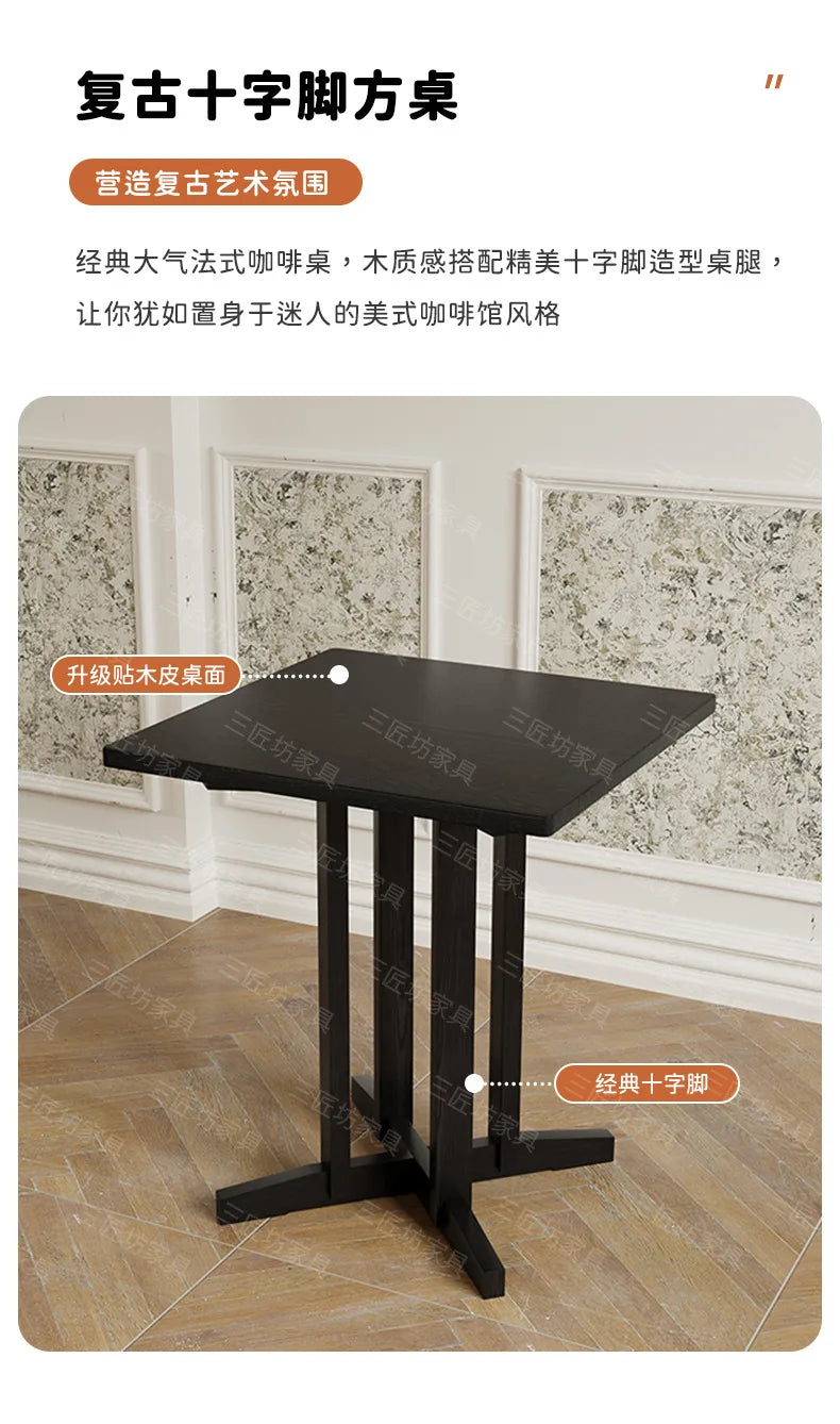 Western Dining Table and Chair Cafe Hotel