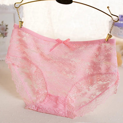 10 Pcs New Girls Low Waist Briefs Undunderwear Teenage Transparent