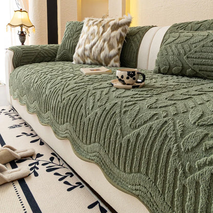 Anti-scratch Plush Couch Covers Non-slip