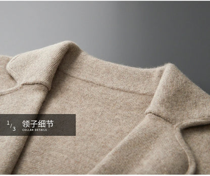 Men's Cashmere Knitted Cardigan Casual Jacket Top