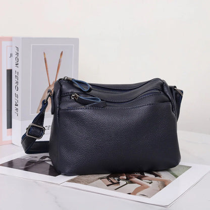 Women's Genuine Leather Crossbody Bag, Organizer Tote,