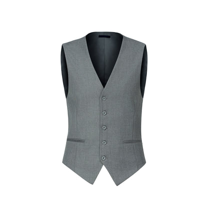 3pcs Men's Classic Solid Color Suit Regular Fit