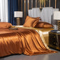 Silk Duvet Cover Bed Sheet Pillowcase Luxury