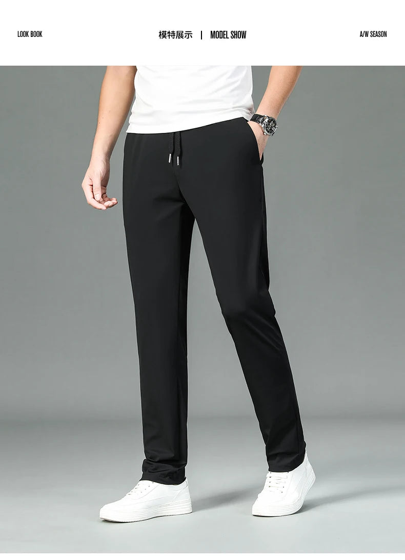 Silk Stretch Casual Fashion Long Pants Pencil