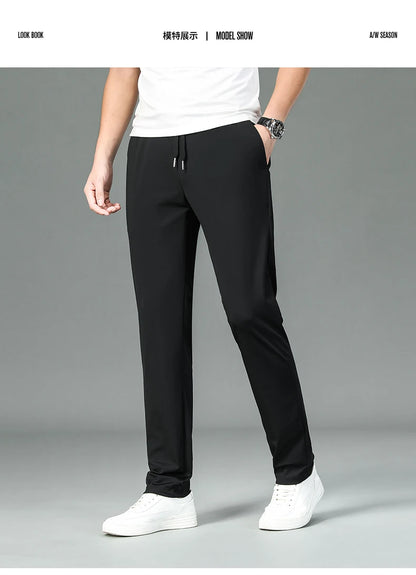 Silk Stretch Casual Fashion Long Pants Pencil