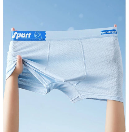 4PCS Teens Boys Mesh Breathable Comfort Antibacterial Underwear