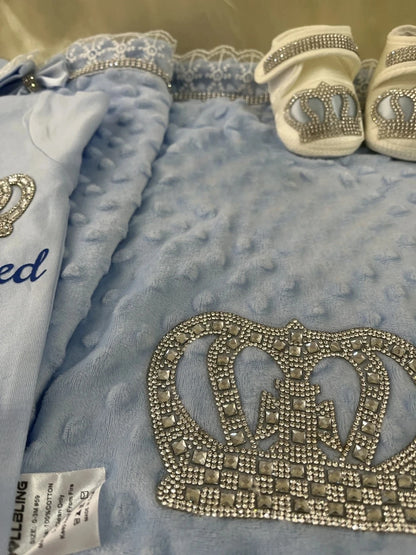 5pcs Handmade Personalized Baby Newborn Jewels Crown Set