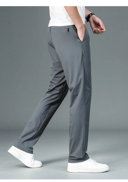Silk Stretch Casual Fashion Long Pants Pencil