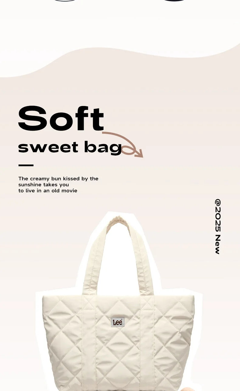 LEE Large Soft Puffer Bag Women Down-filled