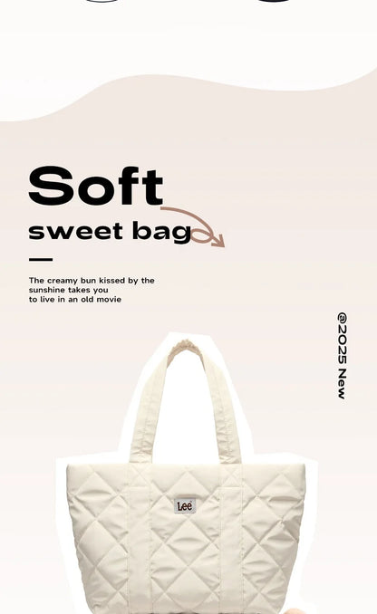 LEE Large Soft Puffer Bag Women Down-filled