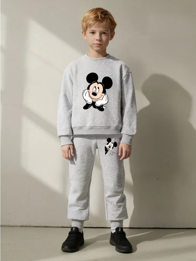 2 Pcs Boys Sets Casual Sweatshirt Hoodies and Sweatpantt
