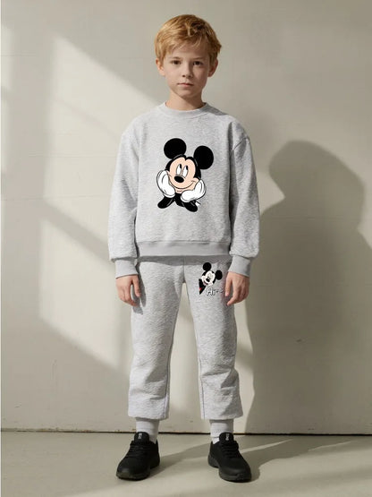 2 Pcs Boys Sets Casual Sweatshirt Hoodies and Sweatpantt