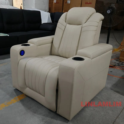 Luxury Recliner Genuine Leather Sofa Chair