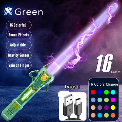 Lightsaber USB Rechargeable RGB Laser Sword