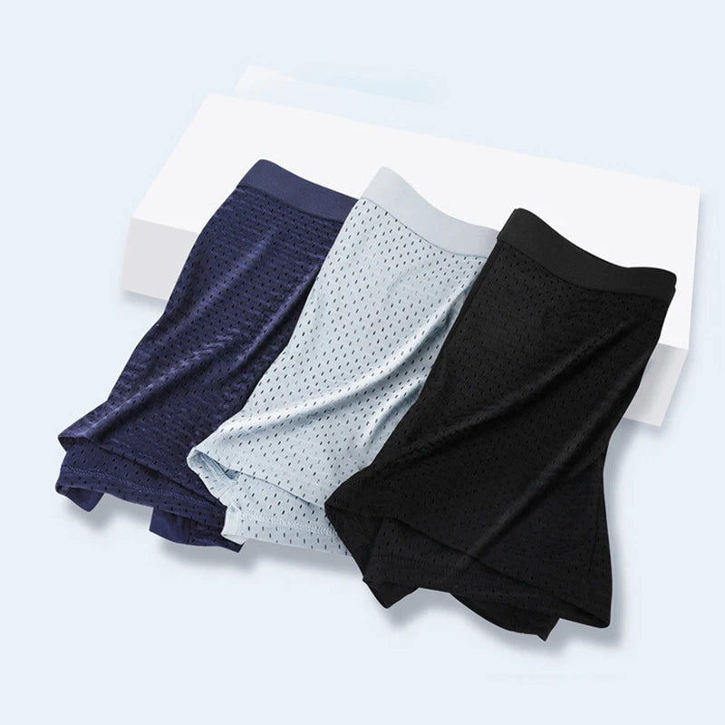 4pcs Mesh Bamboo Fiber Men's Boxerr XXXXL Large Size