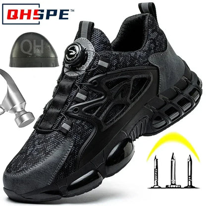 Safety Shoes Men Anti-smash Anti-puncture Work Shoes
